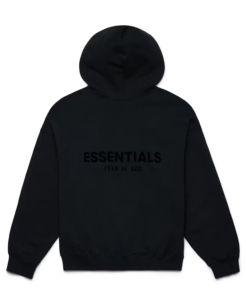Fear of God Essentials Pullover Chest Logo Hoodie Stretch LimoBlack (2)