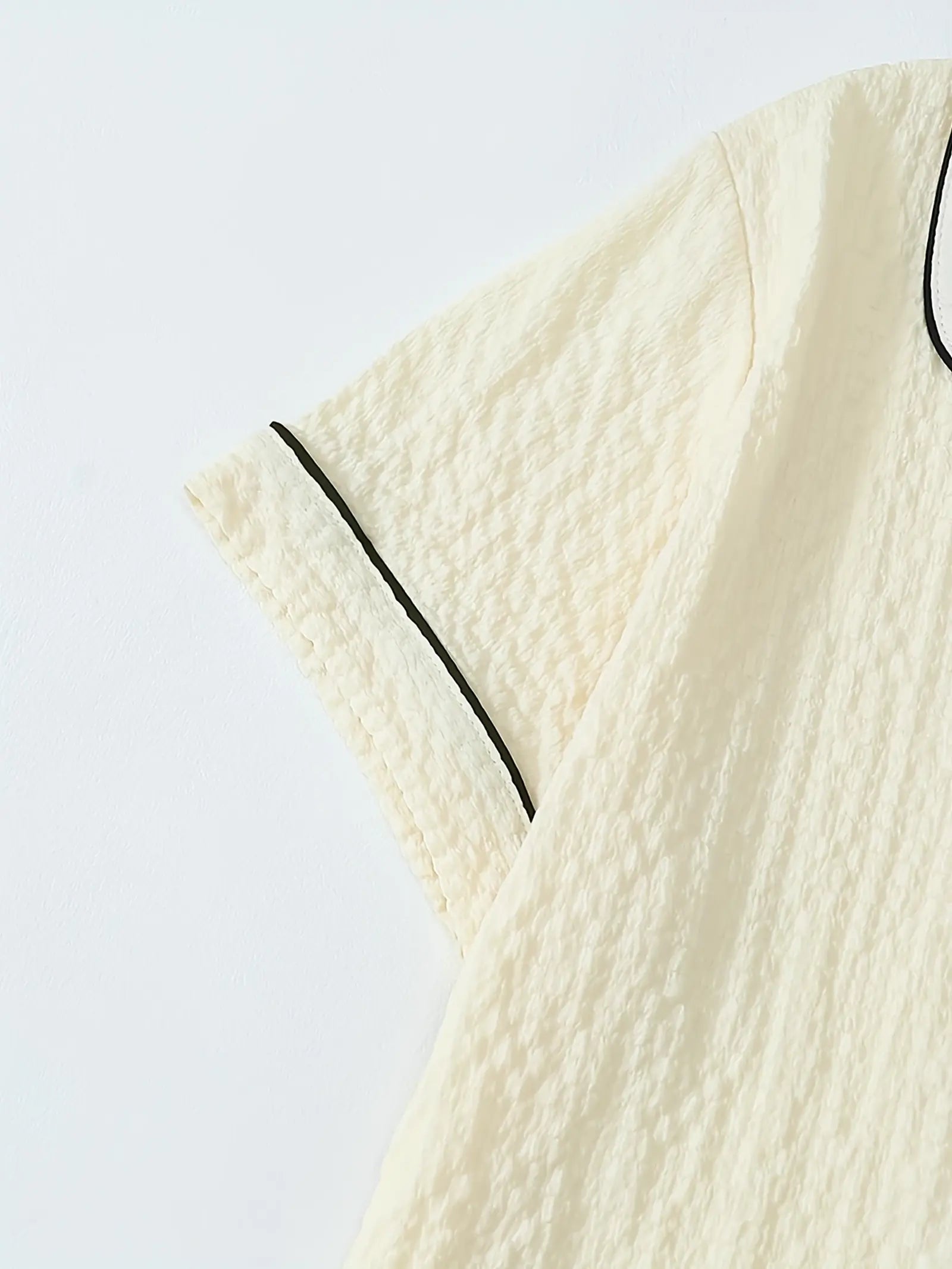 Heart-Shaped Embroidery Simple Pajamas Set (5)