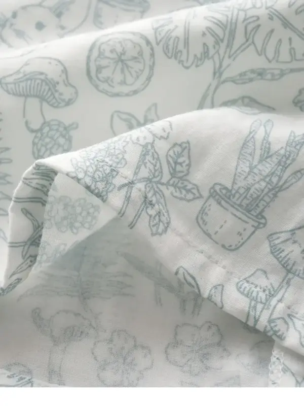 Green Mushroom Pajamas Set For Women - Image 4