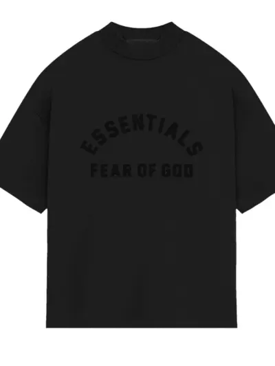 Fear of God Essentials Heavy Jersey Crewneck T-Shirt Jet Black