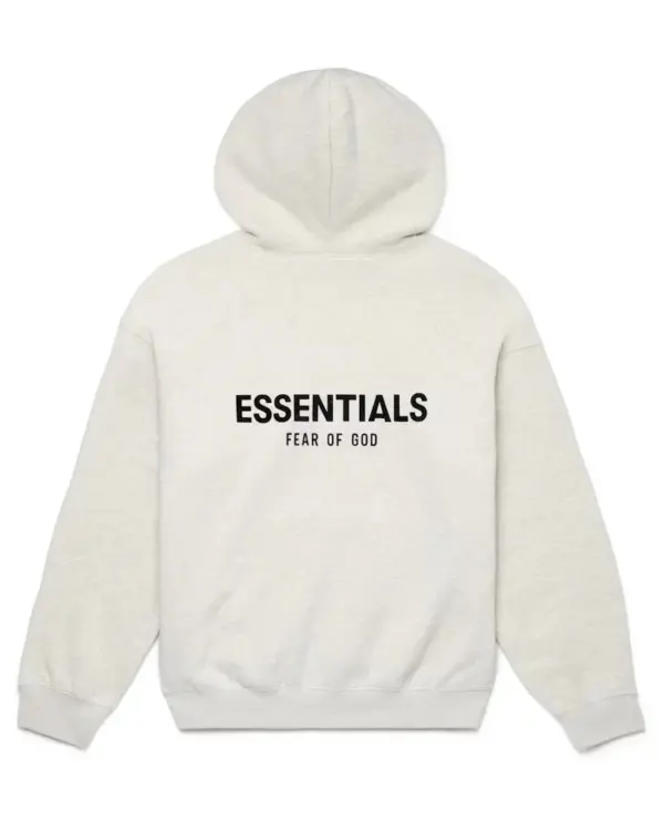 Fear of God Essentials Hoodie Light Oatmeal - Image 2