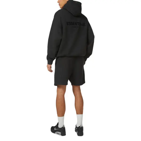 Fear of God Essentials Pullover Chest Logo Hoodie Stretch Limo/Black - Image 7