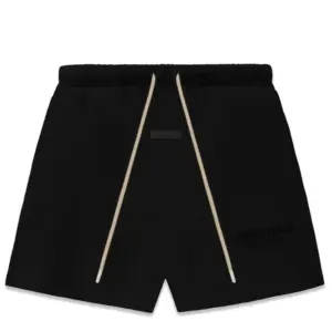 Fear of God Essentials Cream Drawstring Sweatshort Jet Black