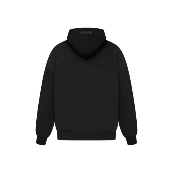 Fear of God Essentials Arch Logo Hoodie Jet Black - Image 4