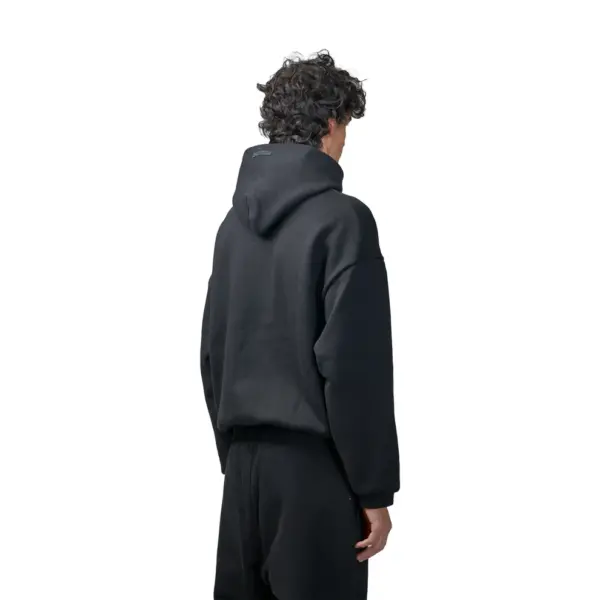 Fear of God Essentials Fleece Hoodie Black - Image 4