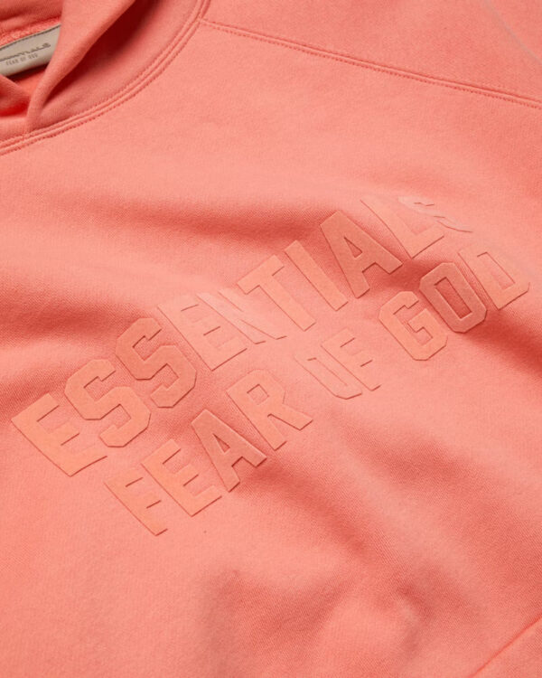Fear of God Essentials Hoodie Coral - Image 4