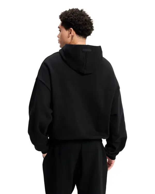 Fear of God Essentials Hoodie in Jet Black - Image 3