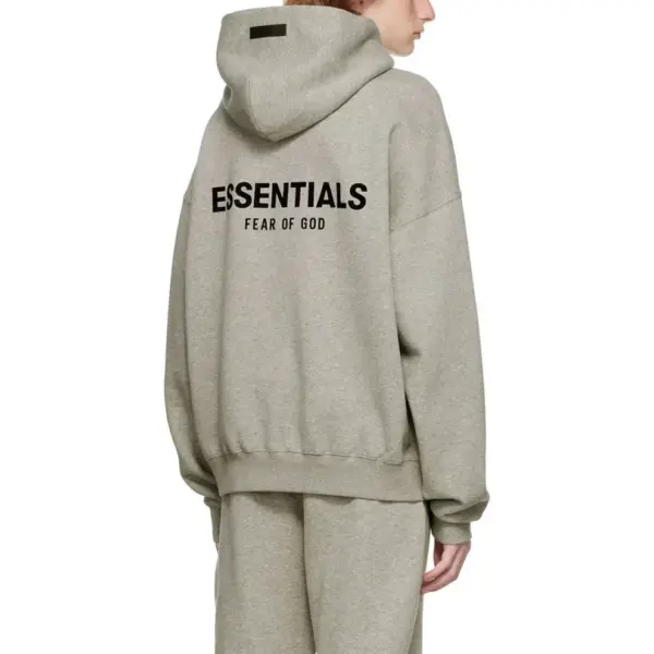 Fear of God Essentials Hoodie (2022) Dark Oatmeal - Image 3