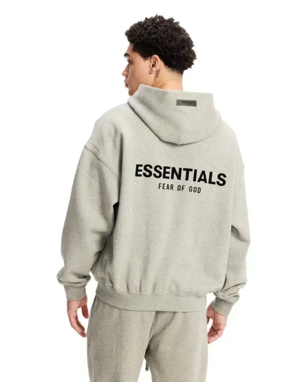 Fear of God Essentials Hoodie (2022) Dark Oatmeal - Image 2