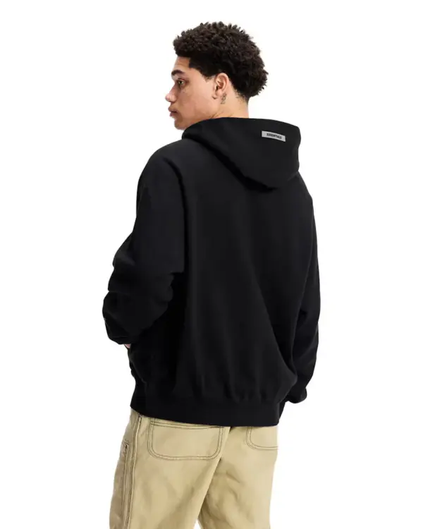Fear of God Essentials Pullover Hoodie Applique Logo Dark Slate/Stretch Limo/Black - Image 4