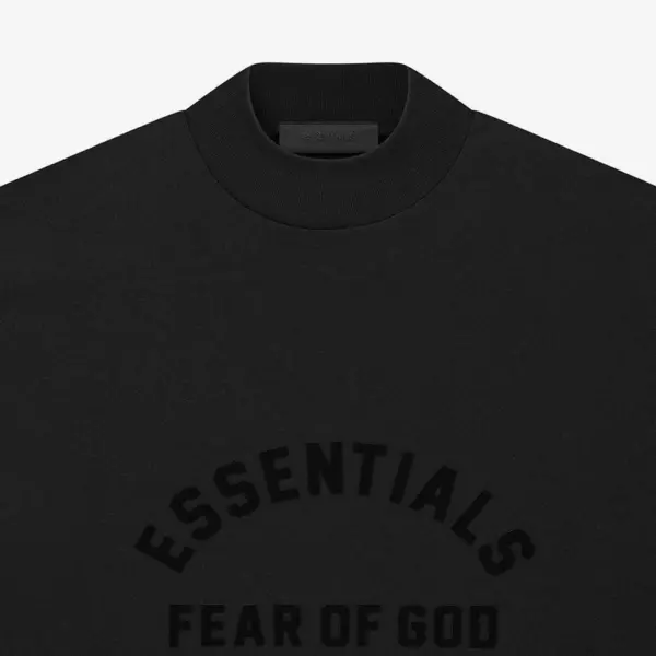 Fear of God Essentials SS23 Black Collection Tee Jet Black - Image 3